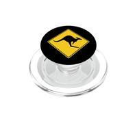 Australia tráfico Carretera señal de Advertencia Canguro Amarillo PopSockets PopGrip para MagSafe