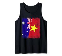 Australia Vietnam Media Bandera Australiana Vietnamita Historia Camiseta sin Mangas