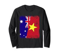 Australia Vietnam Media Bandera Australiana Vietnamita Historia Manga Larga
