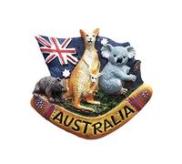 Australia Wild Animals 3D Imán de refrigerador Recuerdos Hechos a Mano de Resina Pegatinas magnéticas Decoración de la Cocina del hogar, Australia Imán de Nevera Colección Regalo