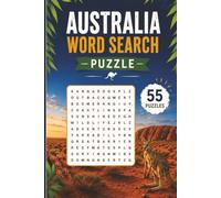 Australia Word Search Puzzle: 55 Puzzles Word Search Australia and More | 6x9 inches, 110 pages | Gift for Australia, Traveling & Countries Lover