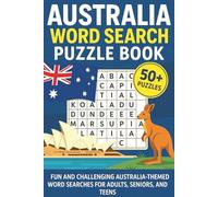 Australia Word Search Puzzle Book: Word Searches with Easy to Read Print about Australia, the Outback, Aussies, and More | 6x9 inches, 110 pages | 50+ ... ... Gift for Vacations, Holidays, Spare Times