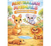 Australian Animals Coloring Book: Fun and Easy Coloring Pages for Kids Ages 3-5 (Animal Coloring Book Series for Kids Ages 3-5)