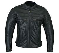 Australian Bikers Gear Chaqueta Sturgis Monza de moto para hombre en cuero con Protecciones TALLA M