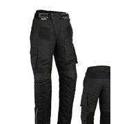 Australian Bikers Gear Pantalon moto tipo Cargo, 5XL, Negro