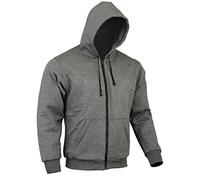 Australian Bikers Gear Sudadera con capucha The CrossFire en color GRIS con Capucha y reforzada con Kevlar TALLA XL