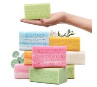 Australian Botanical Soap, Pure Plant Oil Soaps, 8 Bar Soap Variety Pack | 6.6 oz (187g) Natural Ingredient Soap Bars | All Skin Types | Shea Butter Infused - Pack of 8