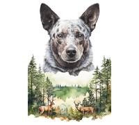 Australian Cattle Dog, Blue Heeler, Cattle Dog, ACD, Farm Dog Notebook: 6 x 9 College Ruled Notebook 120 Pages