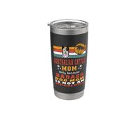 Australian Cattle Dog Mom Retro Vintage Funny Dog Lover Vaso térmico de acero inoxidable de doble pared