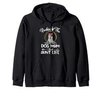 Australian Cattle Dog Rocking The Dog Mom and Aunt Life Sudadera con Capucha