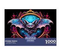 Australian chauves-Souris Puzle Regalo Creativo Decoración Familiar 1000 Piezas Animaux Rompecabezas Juguetes Desafiantes Juego De Habilidad para Adultos Y Niños 38x26cm/1000pcs
