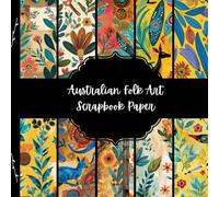 Australian Folk Art Scrapbook Paper, Australia Junk Journal Paper, Kangaroos and Flowers Decorative Paper, DIY Projects, Origami, Collage Sheets, Decoupage Paper, 10 Designs, Double Sided