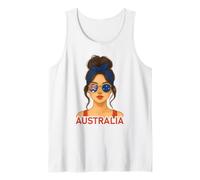 Australian Girl Australia Flag Australian Girlfriend Wife Camiseta sin Mangas