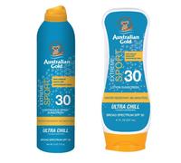 Australian Gold Extreme Sport Sunsco Sunsid Lotion SPF 30 & Extreme Sport Continuo Spray Sunspreen SPF 30 Sport Bundle