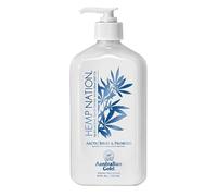 Australian Gold HEMP NATION - Crema hidratante y prolongadora de bronceado Arctic Berry & Prosecco, 535 ml