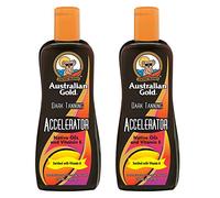 Australian Gold - Loción aceleradora de bronceado, 2 botellas de 250 ml