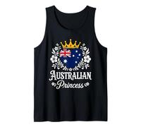 Australian Princess Australia Flag Proud Australian Girl Camiseta sin Mangas