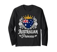 Australian Princess Australia Flag Proud Australian Girl Manga Larga