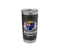 Australian Queen Australia Flag Proud Australian Woman Vaso térmico de acero inoxidable de doble pared