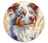 Australian Shepherd 1000 Piece Jigsaw Puzzle For Adults Educational Games Stress Relief Puzzle Cultivate The Spirit of Teamwork for Men, Women, Elders, Seniors 1000pcs (67.5x67.5cm)