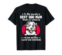 Australian Shepherd Best Dog Mom Dogs Lovers Mothers Day Camiseta