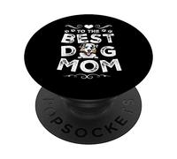 Australian Shepherd Best Dog Mom Dogs Lovers Mothers Day PopSockets PopGrip Adhesivo