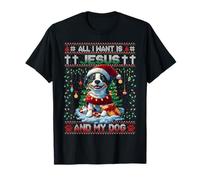 Australian Shepherd Christmas Tree Decorations Dog Lover Camiseta