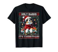 Australian Shepherd Christmas Tree Decorations Dog Lover Camiseta