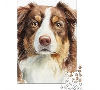 Australian Shepherd Dog-1 Puzzle Imposible,desafío for Adults Entretenimiento Creativo 1000 Piezas Obra De Arte De Juego De para Adultos, Regalos A Partir De 14 Años 52x38cm/1000pcs