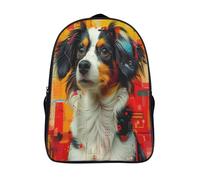 Australian Shepherd Dog Mochilas Mochila Escolar,3D Juego Impreso Mochila,Mochilas Para Estudiante Primaria,Mochila De Dibujos Animados Para Niños Estudiantes De Primaria Y Secundaria 40x28x16cm