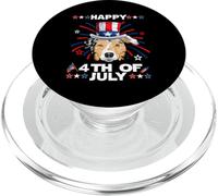 Australian Shepherd Dog Patriotic American 4th of July PopSockets PopGrip para MagSafe
