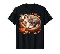 Australian Shepherd For Fall Women For Autumn Aussie Dog Mom Camiseta