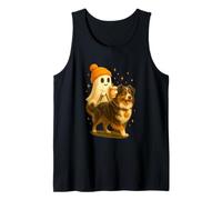 Australian Shepherd Halloween Ghost Walking Dog Camiseta sin Mangas