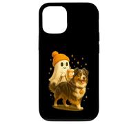 Australian Shepherd Halloween Ghost Walking Dog Carcasa para iPhone 12/12 Pro