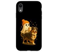 Australian Shepherd Halloween Ghost Walking Dog Carcasa para iPhone XR