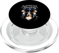 Australian Shepherd Heavy Metal Rock Dog Angry Music Band PopSockets PopGrip para MagSafe