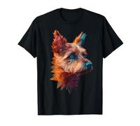Australian Terrier Perro Gráfico Ojos Azules Terrier Australiano Camiseta