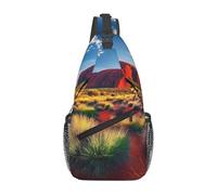Australia'S Wild Red Rock Desert Bandolera Bandolera Mochila de viaje para hombres Senderismo Daypack