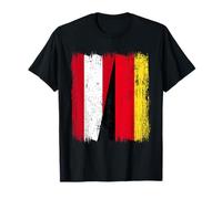 Austria Alemania Media Bandera Austriaco Alemán Orgullo de la Unidad Camiseta