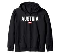 Austria Bandera | Hombres Mujeres Niños Austria Sudadera con Capucha