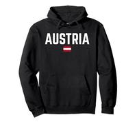 Austria Bandera | Hombres Mujeres Niños Austria Sudadera con Capucha