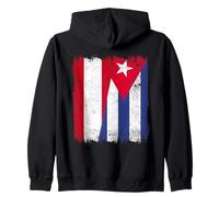 Austria Cuba Media Bandera Herencia Cubana Austriaca Sudadera con Capucha