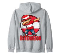 Austria Dabbing Boy Bandera austriaca Sudadera con Capucha