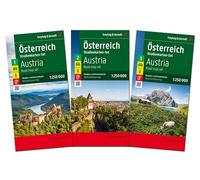 Austria Road Map Pack - 3 Map set: 1:250,000 3 maps in plastic sleeve: OESET