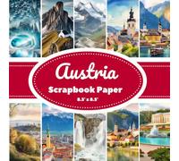 Austria Scrapbook Paper: 20 Double-Sided Pages of Watercolor Landscapes | 8.5" x 8.5" | Ideal for Scrapbooking, Journaling & Creative Projects