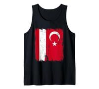 Austria Turquía Media Bandera Turkiye Herencia turca austriaca Camiseta sin Mangas