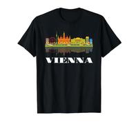 Austria Viena Camiseta gráfica económica, Hombre, Negro, XL