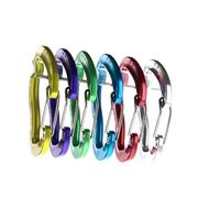 Austrialpin Micro Wire 6er Juego de mosquetones de gatillo automático Talla única Multicolor