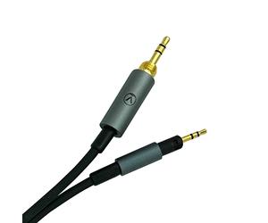 Austrian Audio HXC3 Cable de audio con clavija de 3,5 mm y cierre de rosca, cable de conexión para auriculares HiX-50/55 (longitud: 3 m, cierre de bayoneta en el lado del receptor), Negro