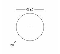 austrolux Aplique de pared Kolarz Moon, color plata, Ø 62 cm, metal/vidrio